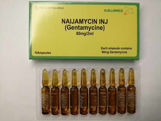 Gentamicine Injection 80 mg / 2 ml Antibiotiques Médicaments BP / USP