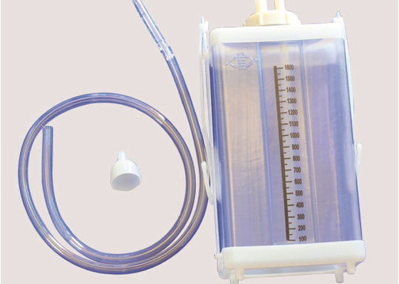 Équipement de thérapie d' examen plastique Produits médicaux jetables Bouteille de drainage thoracique