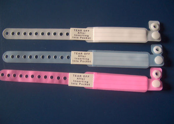 Bracelet d'identification en PVC à usage unique pour adultes et enfants