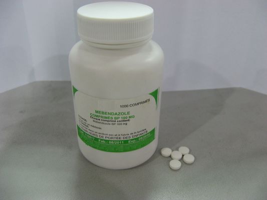 Mébendazole comprimés 100 mg Médicaments anthelminthiques 1000/ flacon