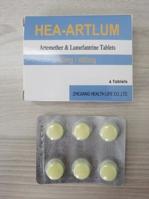 Artemether et Lumefantrine comprimés 20MG + 120MG 40MG + 240MG 3*4 / boîte 3*8 / boîte