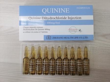Injection de dihydrochlorure de quinine 300 mg/ ml Médicament contre le paludisme