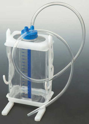 Équipement de thérapie d' examen plastique Produits médicaux jetables Bouteille de drainage thoracique