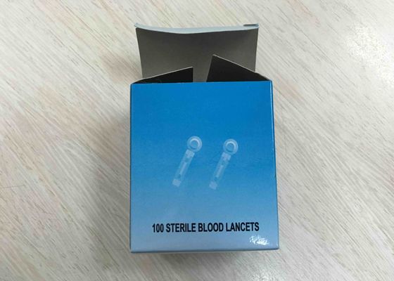 Lancettes de sang stériles à usage unique de sécurité médicale pour le prélèvement de sang