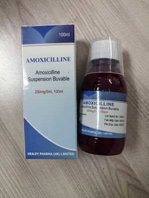 Amoxicilline Suspension sèche 250 mg / 5 ml 100 ml Traitement des infections