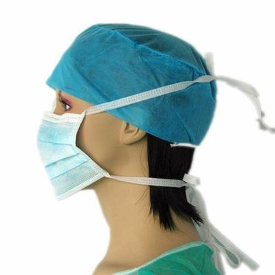 Masque chirurgical non tissé jetable avec boucle d'oreille en carbone actif