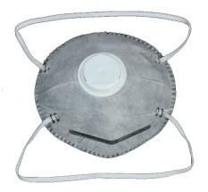 Masque antipoussière à usage unique à base de carbone actif non tissé N95