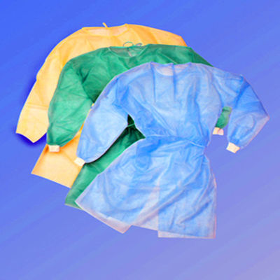 Vêtements médicaux jetables non tissés SMS / PP + PE / Vêtements pour patients en isolement chirurgical SM L XL