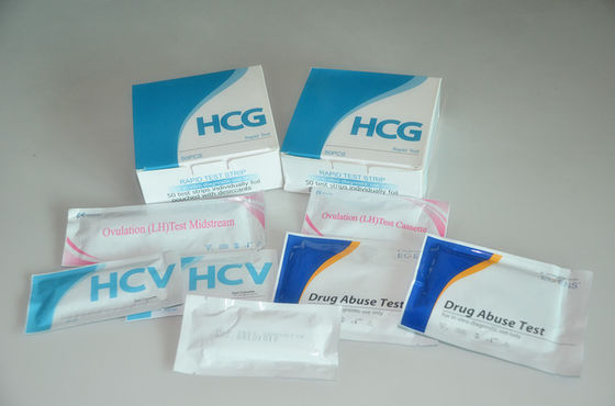 10 à 20 minutes Test rapide de HCG en bande / en milieu de la période de grossesse