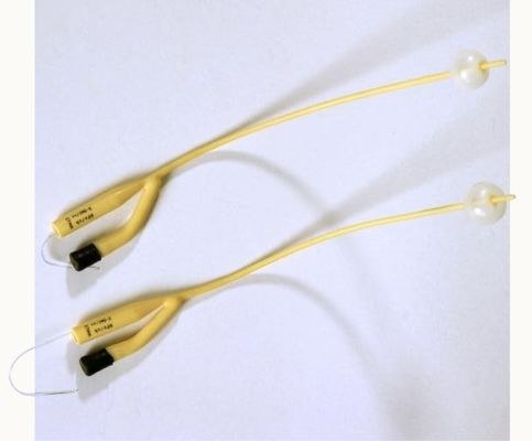 Catéters de latex en silicone revêtus de deux voies et trois voies 6Fr-26Fr