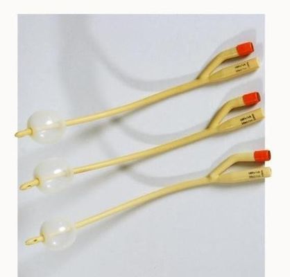 Catéters de latex en silicone revêtus de deux voies et trois voies 6Fr-26Fr