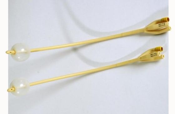 Catéters de latex en silicone revêtus de deux voies et trois voies 6Fr-26Fr