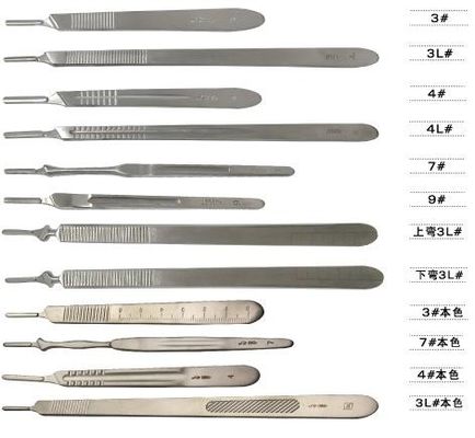 Équipement chirurgicale médical jetable Scalpel chirurgicale avec poignée en plastique / acier inoxydable