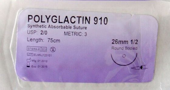 Produits médicaux chirurgicaux non toxiques Polyglactine 910 PGLA