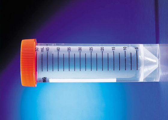 Produits de consommation de laboratoire OEM Tubes centrifugeuses à vis à capuche transparente 15ML 50ML