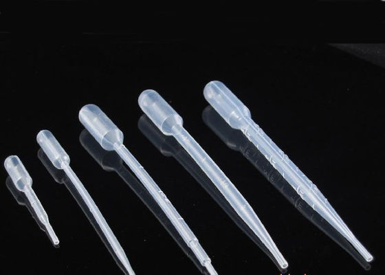 Consommables de laboratoire stériles, pipette de transfert en plastique de 1 ml, 3 ml et 5 ml