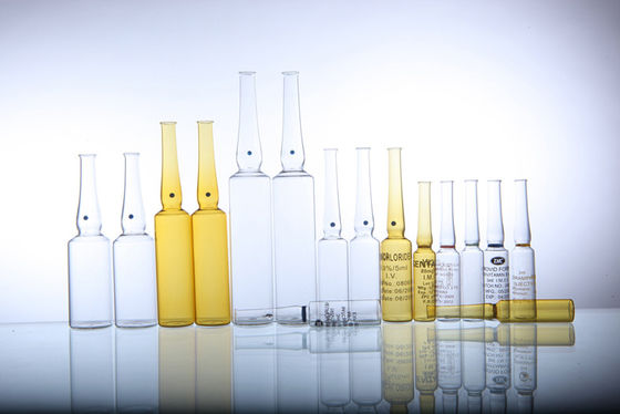 Matériau d' emballage médical Ampoule en verre 1ML 2ML 5ML 10ML 20ML Formulaire B Formulaire C