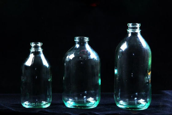 Matériau d' emballage pharmaceutique, flacon en verre moulé rond de 5 ml à 250 ml pour antibiotiques